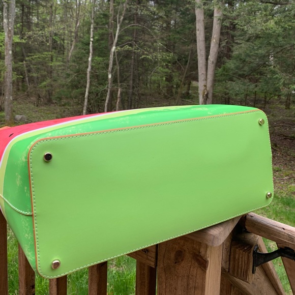 Authentic Kate Spade leather watermelon open tote - Picture 6 of 8